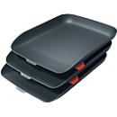 Leitz® Brievenbak Cosy, set van 3, voor A4-documenten, stapelbaar, grijs