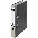 LEITZ® Carpeta 1050, DIN A4, ancho de lomo 52 mm, agujero de agarre, etiqueta de lomo pegada, cartón duro, 20 unidades, gris