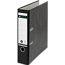 LEITZ® Carpeta 1080, DIN A4, ancho de lomo 80 mm, agujero de agarre, etiqueta de lomo pegada, cartón duro, 1 unidad, negro