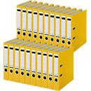 LEITZ® Classeur 1015, DIN A4, largeur dos 52 mm, 20 pièces, jaune