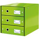 LEITZ® Click + Store 3-drawer module, cardboard, green