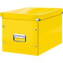 Leitz® Click + Store storage box, cardboard, W 260 x D 360 x H 240 mm, yellow