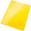 LEITZ® corner elastic folder WOW, DIN A4, 3 protective flaps, yellow