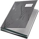 LEITZ® design signature folder 5745, 18 compartments, cardboard, grey