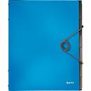 LEITZ® documentenmap Solid, A4, 3 flappen, 6 vakken, PP, lichtblauw