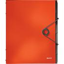 LEITZ® documentenmap Solid, A4, 3 flappen, 6 vakken, PP, lichtrood
