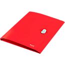 Leitz® Dokumentenmappe Recycle, A4, bis zu 150 Blatt, 3 Einschlagklappen, blickdicht, Blauer Engel, Kunststoff, rot