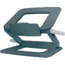 Leitz Ergo Laptopständer 6424-00-89, für 1 Laptop/Macbook 13-15", ergonomisch, zusammenklappbar, höhen- und winkelverstellbar, PCR, dunkelgrau