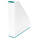 LEITZ magazine file WOW Duo Color, white/ice blue