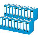 LEITZ® Map 1010, DIN A4, rugbreedte 80 mm, 20 stuks, lichtblauw