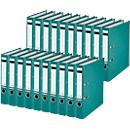 LEITZ® Map 1015, DIN A4, rugbreedte 52 mm, 20 stuks, turkoois