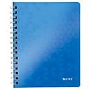 LEITZ Notizbuch WOW 4641, DIN A5, kariert, blau
