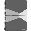 LEITZ® Office Collegeblock 445800 DIN A5, laminierter Einband, kariert, grau