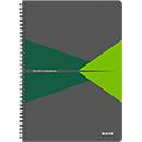LEITZ® Office Collegeblock 449500 DIN A4, PP, kariert, grün