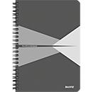 LEITZ® Office collegeblok 449800 A5, PP, geruit, grijs
