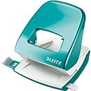 LEITZ® office punch 5008 Wow, azul hielo metálico