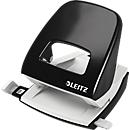 LEITZ® office punch NeXXt serie 5008, metal, negro