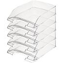 LEITZ® Opbergmand standaard 5226, kunststof, 5 stuks, glashelder