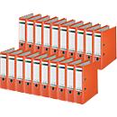 LEITZ® Ordner 1010, DIN A4, Rückenbreite 80 mm, 20 Stück, orange