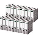 LEITZ® Ordner 1080, DIN A4, Rückenbreite 80 mm, 20 Stück, grau