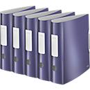 LEITZ® ordner Active Style, A4, rugbreedte 82 mm, 5 stuks, titaniumblauw