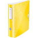 LEITZ® Ordner Active WOW, DIN A4, Rückenbreite 82 mm, 5 Stück, gelb
