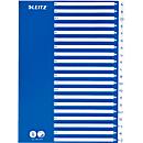 LEITZ® PP-indexbladen met blauw dekblad, Letters A-Z