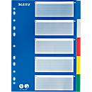LEITZ® PP tabs with blue cover sheet, blank