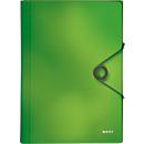 LEITZ project folder Solid, 5 compartments, 1 additional compartment, DIN A4 format, light green