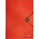 LEITZ project folder Solid, 5 compartments, 1 additional compartment, DIN A4 format, light red