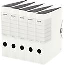 LEITZ® quality binder SOLID, DIN A4, back width 62 mm, 5 pieces, white