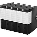 LEITZ® quality binder SOLID, DIN A4, back width 82 mm, 5 pieces, black