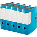 LEITZ® quality binder SOLID, DIN A4, back width 82 mm, 5 pieces, light blue