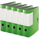 LEITZ® quality binder SOLID, DIN A4, back width 82 mm, 5 pieces, light green