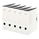 LEITZ® quality binder SOLID, DIN A4, back width 82 mm, 5 pieces, white