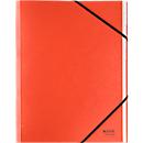 Leitz® Recycle map, A4, 12 vakken met blanco tabbladen, inhoudsopgave, elastieksluiting, 100% recyclebaar, karton, rood