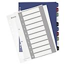 LEITZ Register Style, Zahlenregister, extrabreit, einzeln, Zahlen 1-10