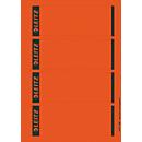 LEITZ® Rückenschilder kurz, PC-beschriftbar, Rückenbreite 80 mm, selbstklebend, 100 St., rot