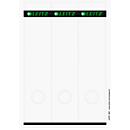 LEITZ® Rückenschilder lang, PC-beschriftbar, Rückenbreite 50 mm, selbstklebend 125 St., hellgrau