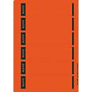 LEITZ® rugetiketten kort, via pc beletterbaar, rugbreedte 50 mm, zelfklevend, 150 st., rood