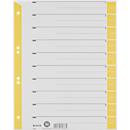 LEITZ® scheidingsbladen A4 1652, gebruik naar eigen inzicht, 25 stuks, geel