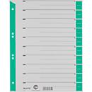 LEITZ® scheidingsbladen A4 1652, gebruik naar eigen inzicht, 25 stuks, groen