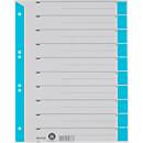 LEITZ® scheidingsbladen A4 1652, gebruik naar eigen inzicht, 25 stuks, lichtblauw