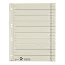 LEITZ® scheidingsbladen, A4, cijfers, 100 stuks, grijs