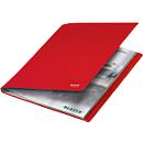 Leitz® Sichtbuch Recycle, A4, 40 dokumentenechte Sichthüllen, bis zu 2 Blatt/Hülle, Rückenschild, Kunststoff, rot