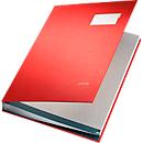 LEITZ signature folder A4, 20 compartments, cardboard/polypropylene, red