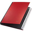 LEITZ® sorteermap, voor A4, numeriek, 31 waaiers, grijs karton, rood