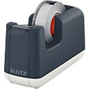 Leitz® table dispenser for adhesive film Cosy, for rolls with L 33 m x W 19 mm, feet, incl. adhesive film roll, plastic, grey
