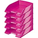 LEITZ® Wow 5226 Document Tray, DIN A4, 5 pieces, fuchsia metallic