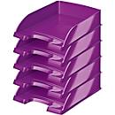 LEITZ® Wow 5226 Document Tray, DIN A4, 5 pieces, metallic violet